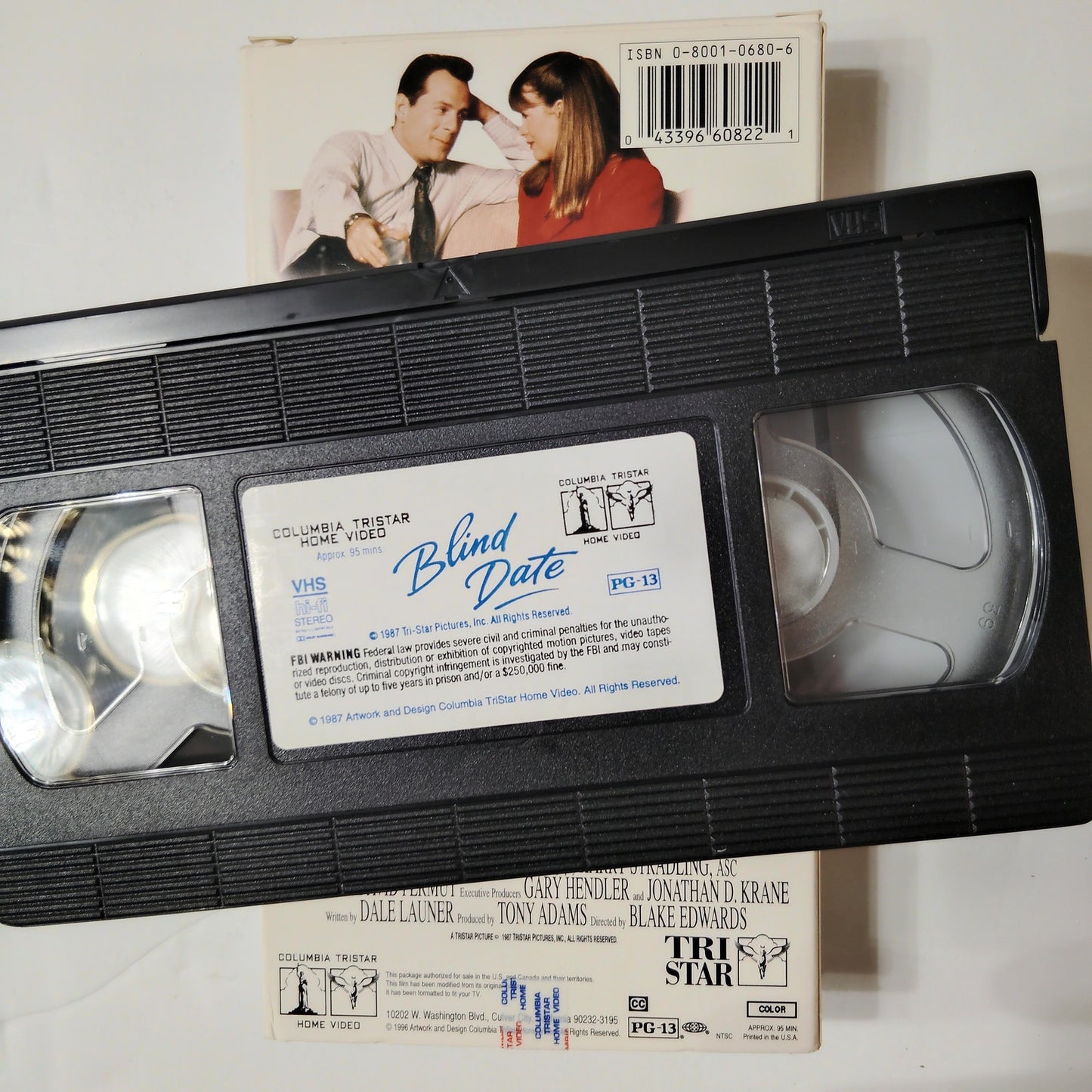 Blind Date VHS 1996 Bruce Willis Kim Basinger Comedy Blake Edwards Sony