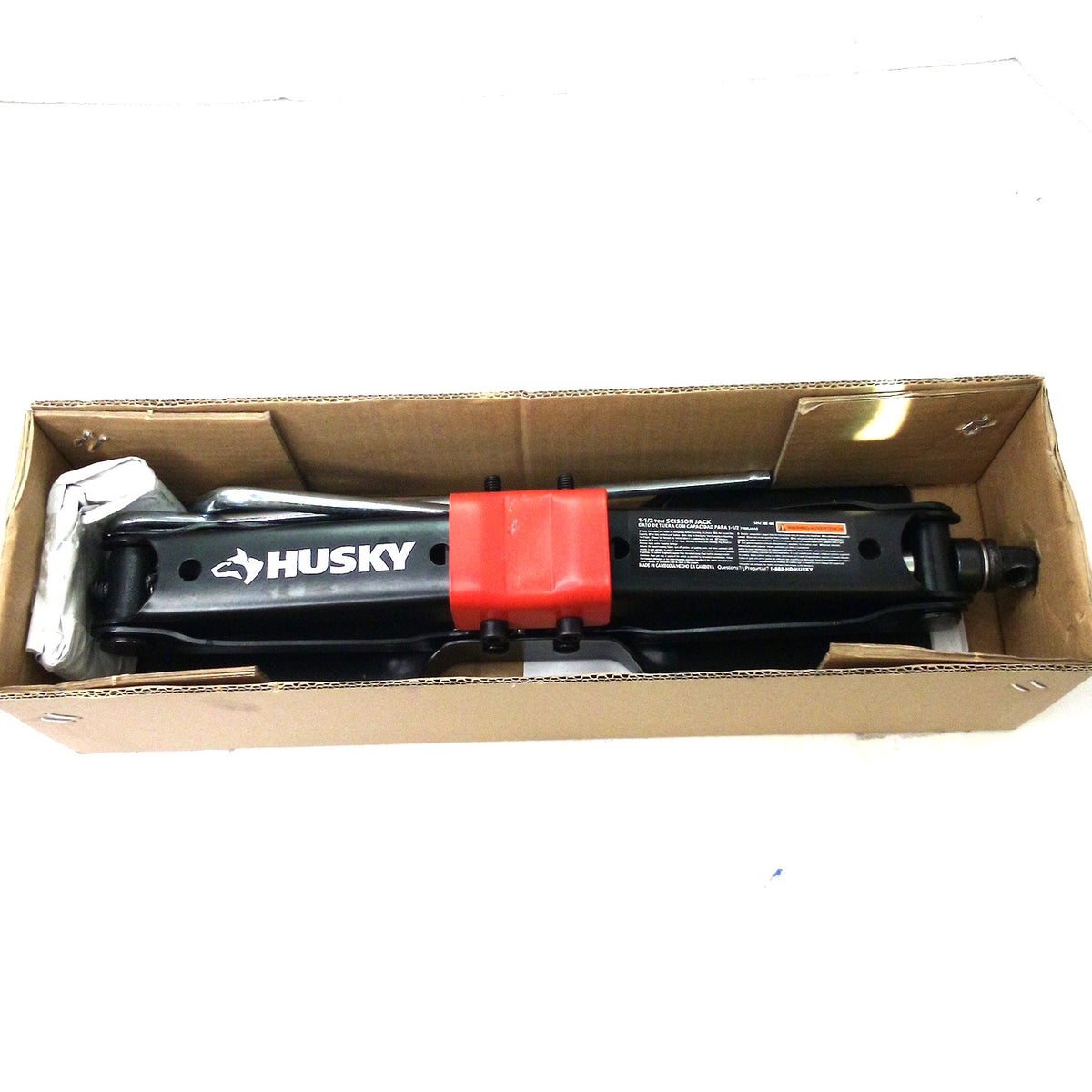 Husky 1-1/2 Ton Scissor Jack 3,000 lbs Steel Car Lift HD00113 Tire Change