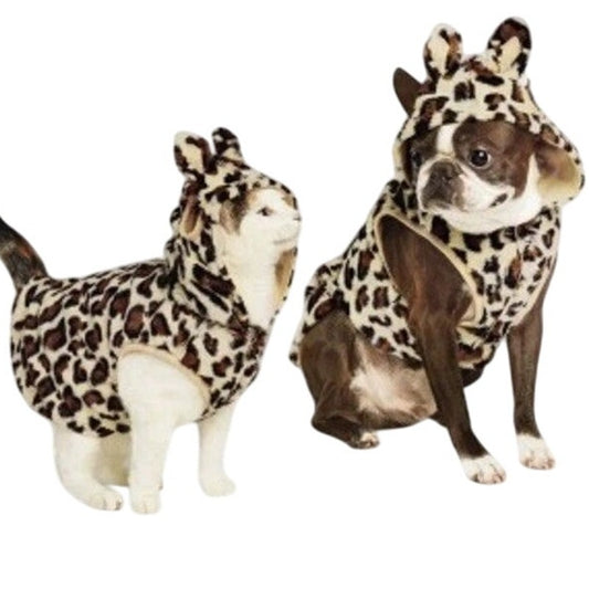 Halloween Leopard Cat and Dog Hoodie Costume - Small - Hyde & EEK! Boutique