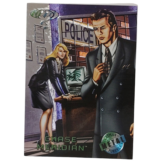 Sentinel 1995 Chase Meridian Metal Collector’s Card #52 Batman Forever DC Comics