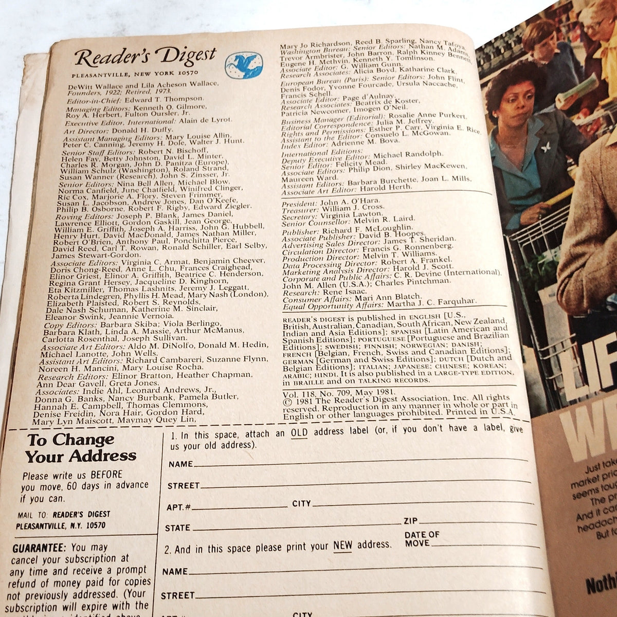 Reader's Digest May 1981 Magazine - Alan Alda, Rubik's Cube, Vol. 118 No. 709