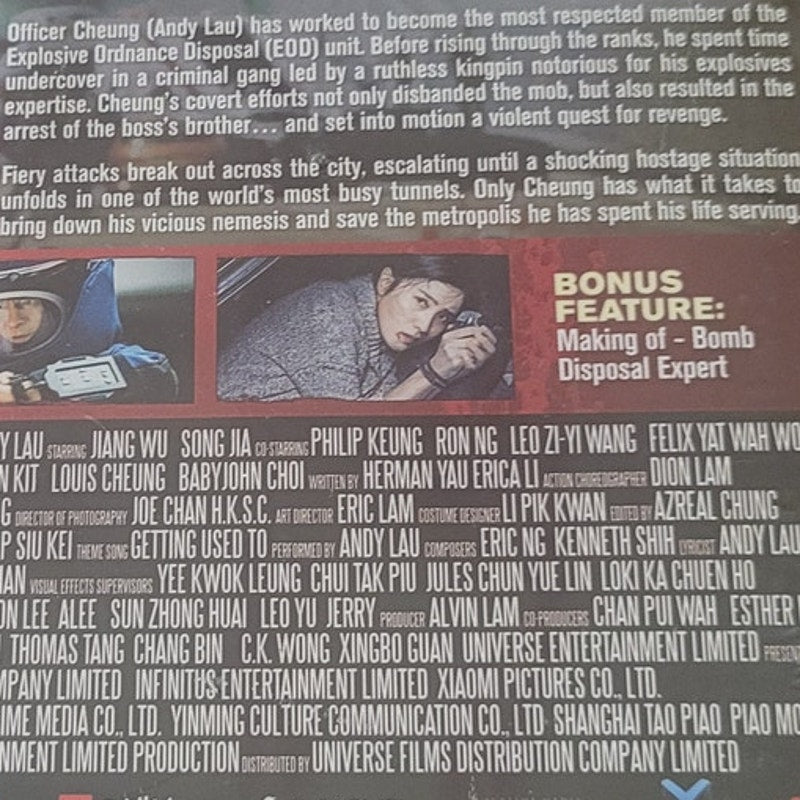 Shock Wave Blu-ray + DVD 2017 Hong Kong Action Thriller Movie Andy Lau Explosive