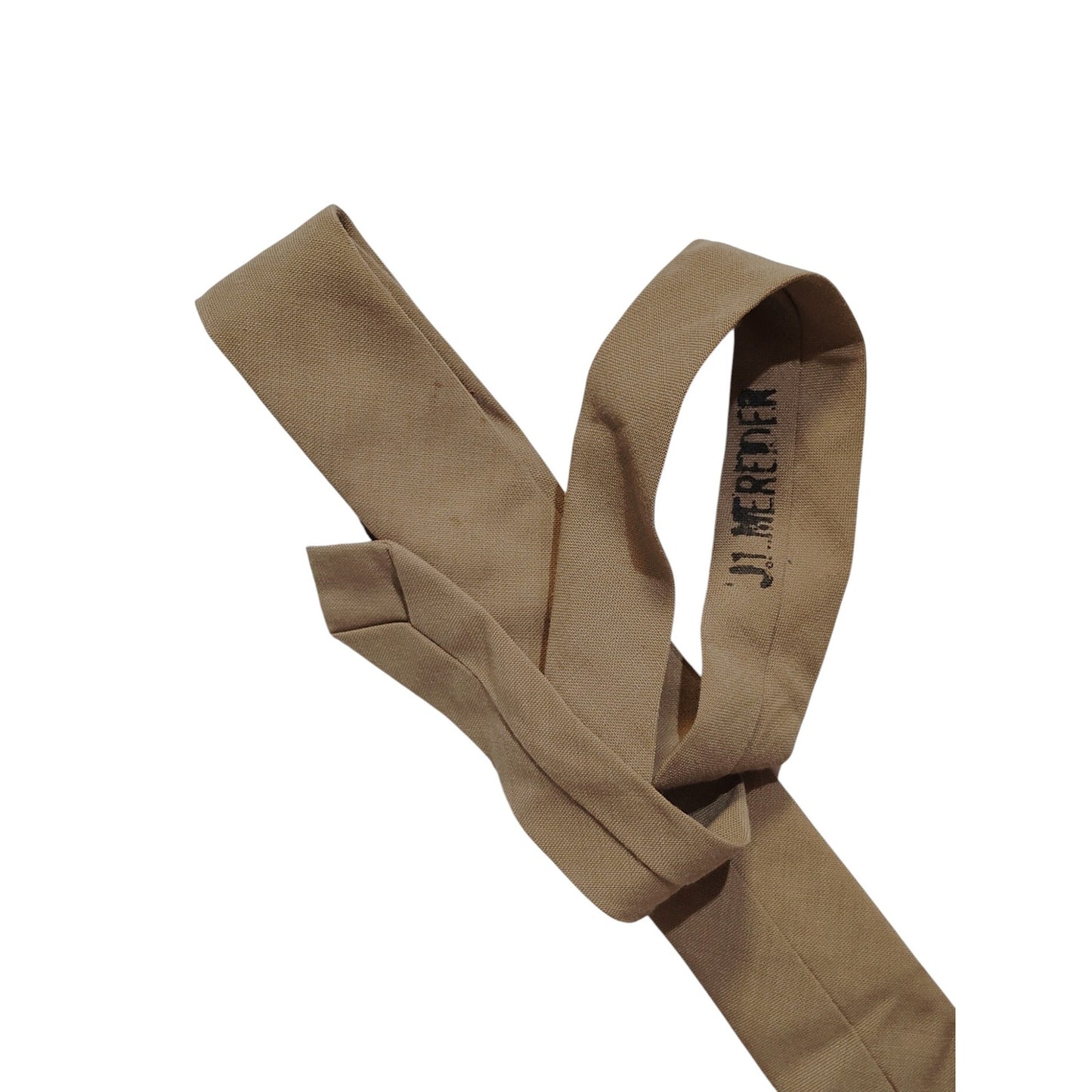 U.S. Marine Corps Khaki Necktie 2" Wide Vietnam Era Dress Uniform Accessory
