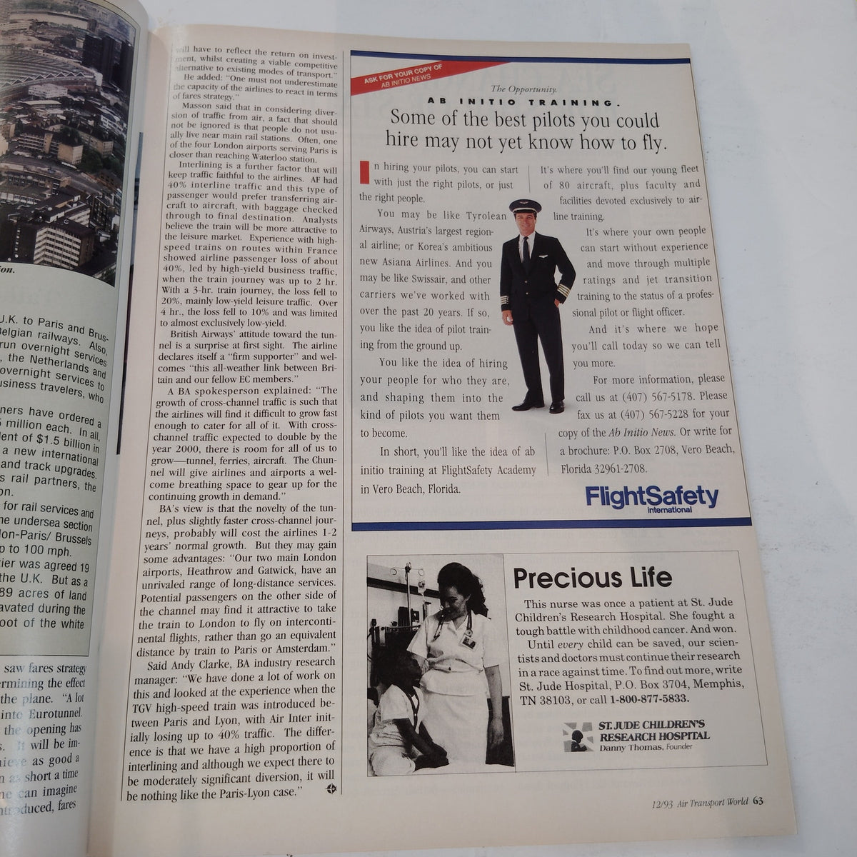 Air Transport World Magazine – December 1993 – GE Capital Training Issue