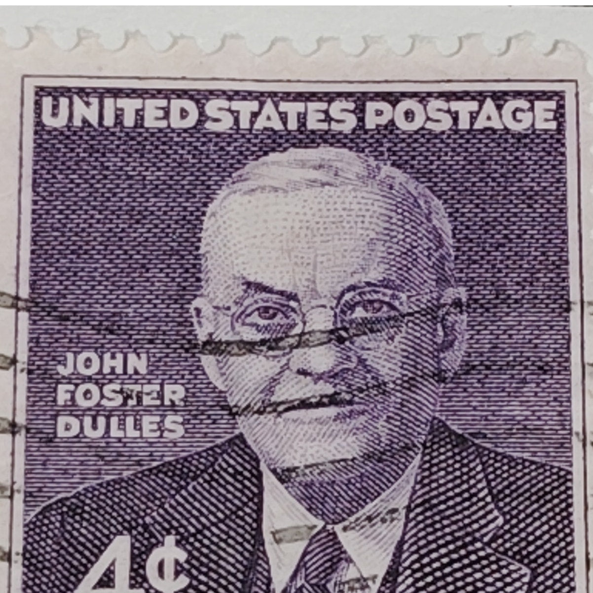 1960 Scott #1172 – 4¢ John Foster Dulles Memorial – Canceled
