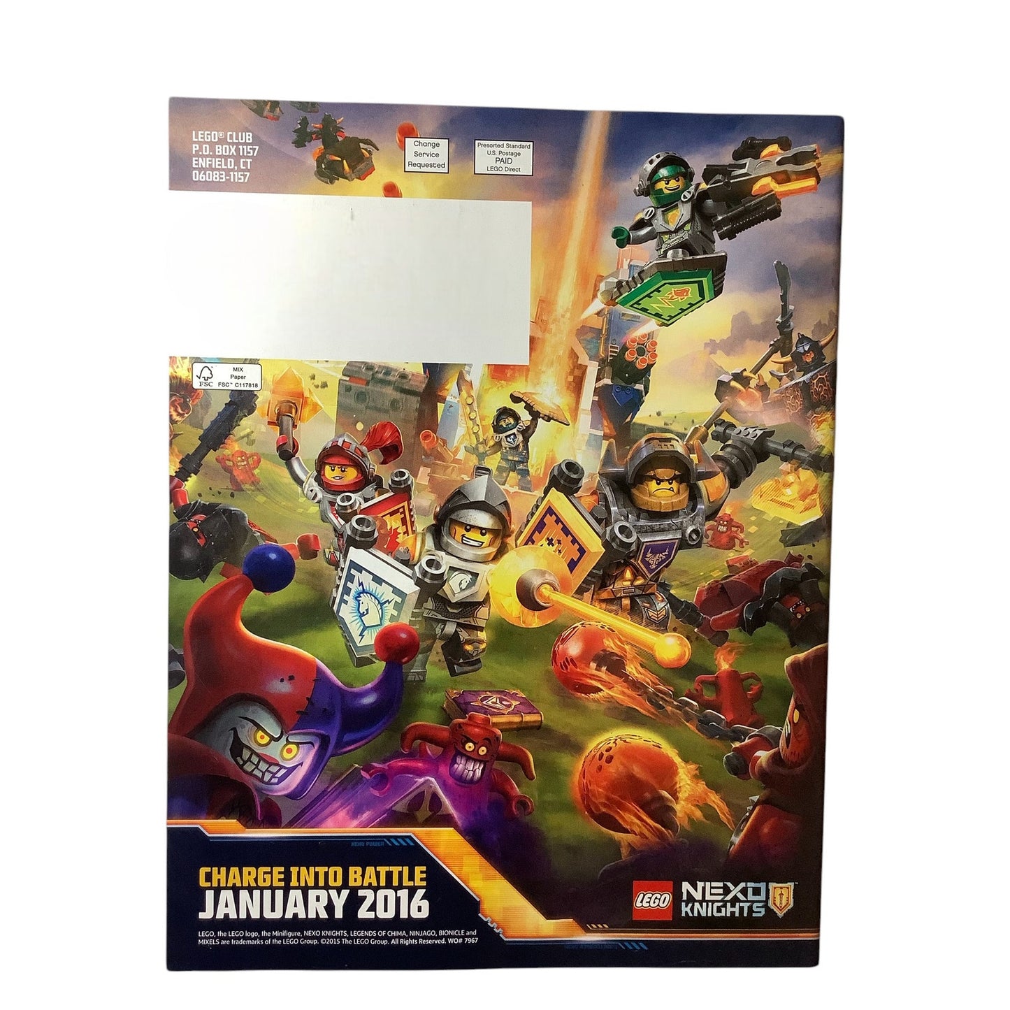 5 x Back Issues Lego Club Magazines, 5  issues from 2013-2015 Pictured