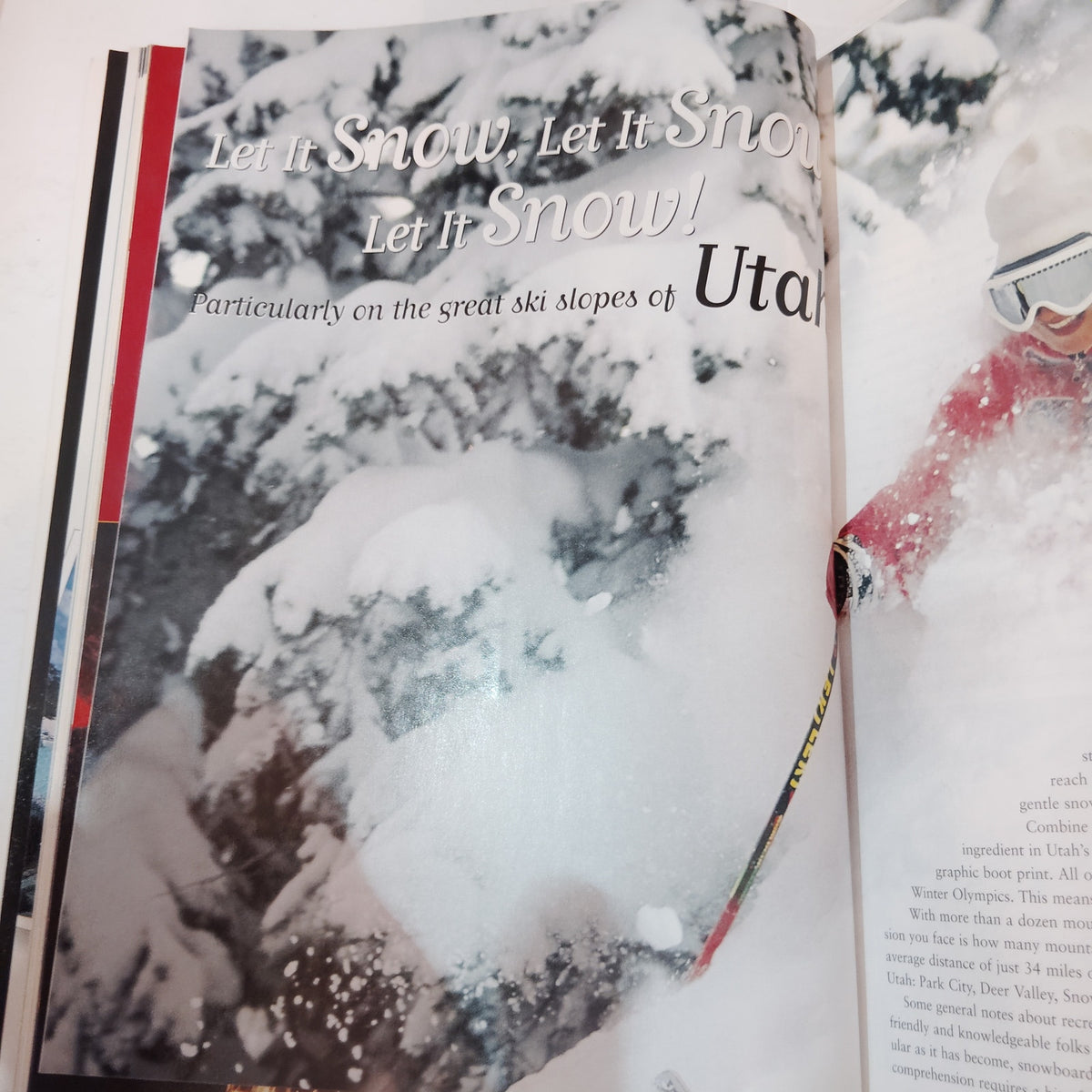 Delta Sky Magazine - December 1996 - Skiing Utah In-Flight Publication