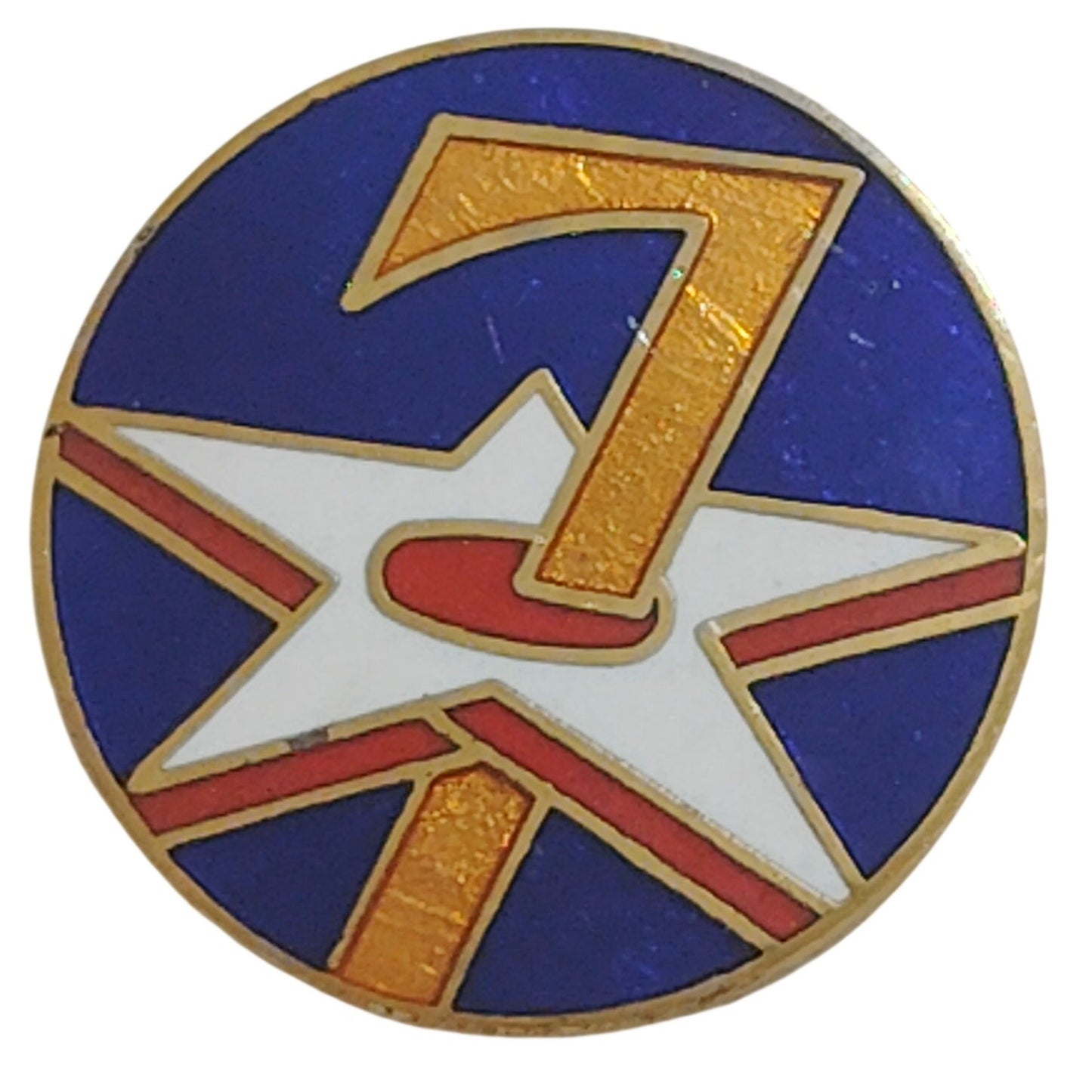 7th Air Force Pin – WWII‑Style Emblem – 1" Enamel – Hat/Lapel Novelty Pin