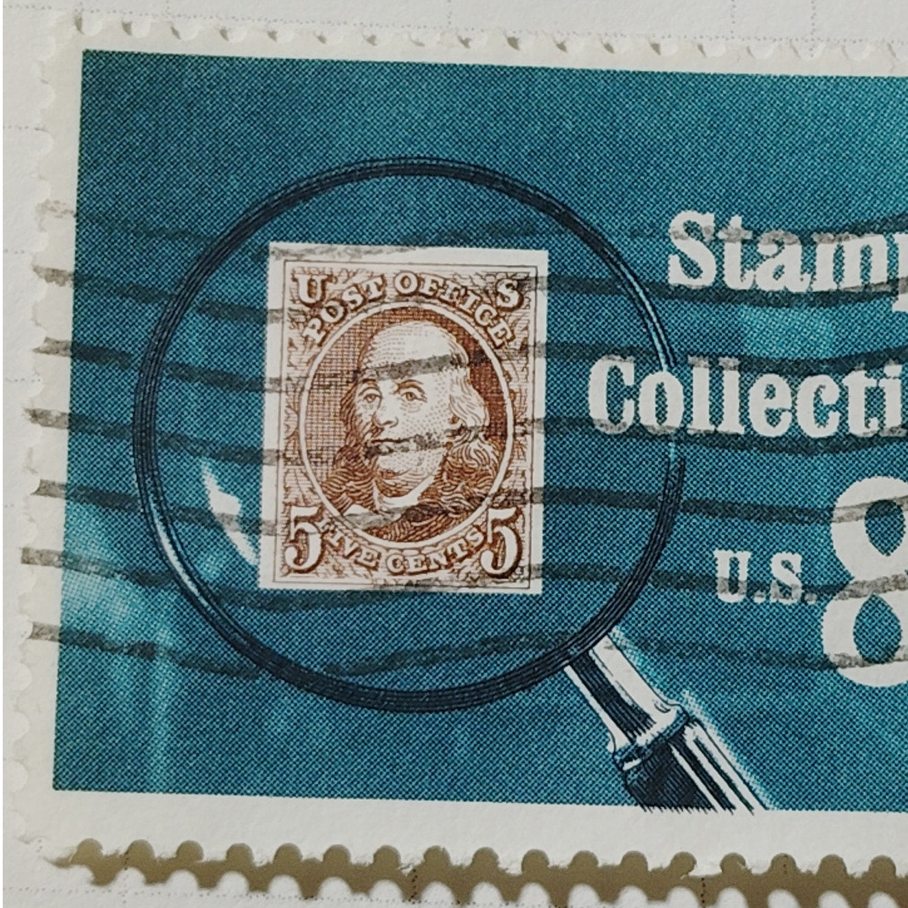 1972 US 8c Stamp Collecting Commemorative #1474 Used Cancelled Philately