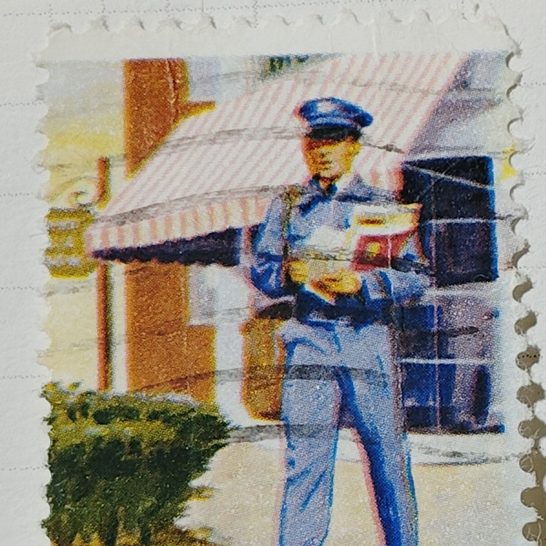 1973 US 8c Letter Carrier Postal Employees Stamp #1497 Used Cancelled