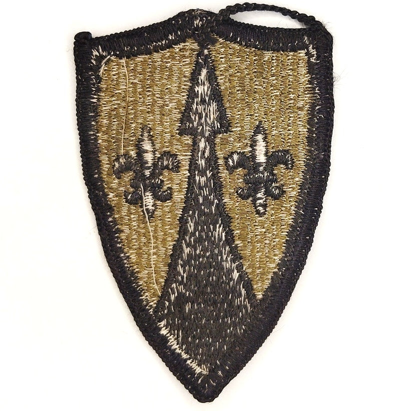 US Army Theater Support Command Europe Subdued Patch – NOS Merrowed 3‑1/8"