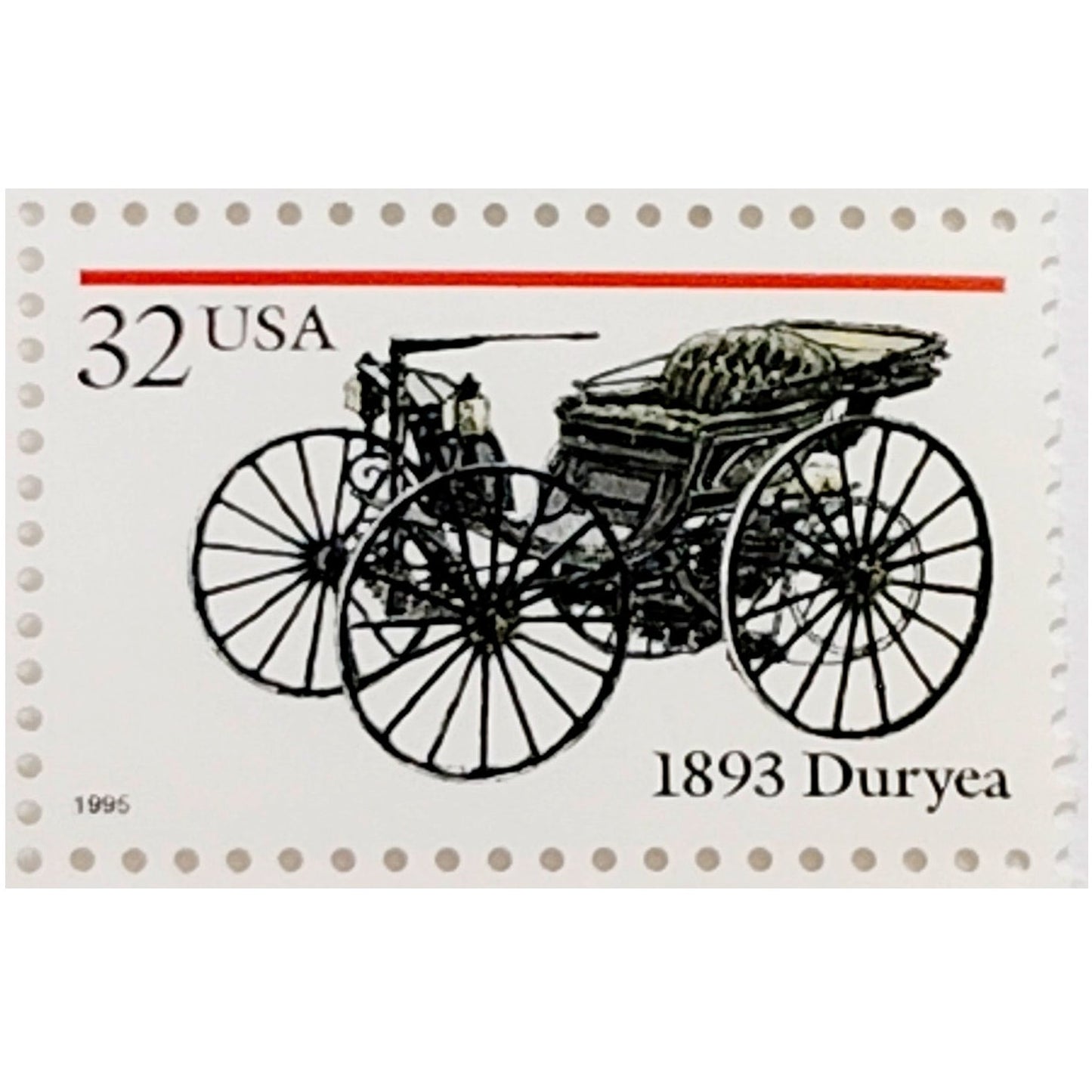 Block of 10 – 1995 USA 32¢ Antique Automobiles MNH Scott 3019–3023