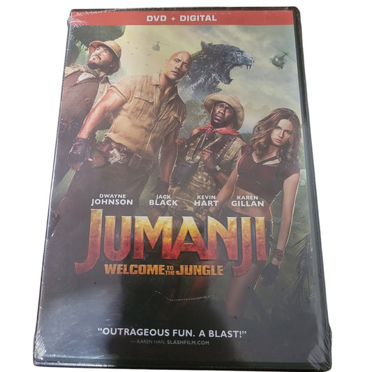 Jumanji Welcome to the Jungle DVD 2017 Action Adventure Comedy Dwayne Johnson
