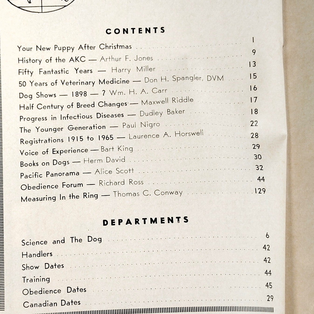 Dog World Magazine December 1965 50th Anniversary Bulldog Cover Vintage