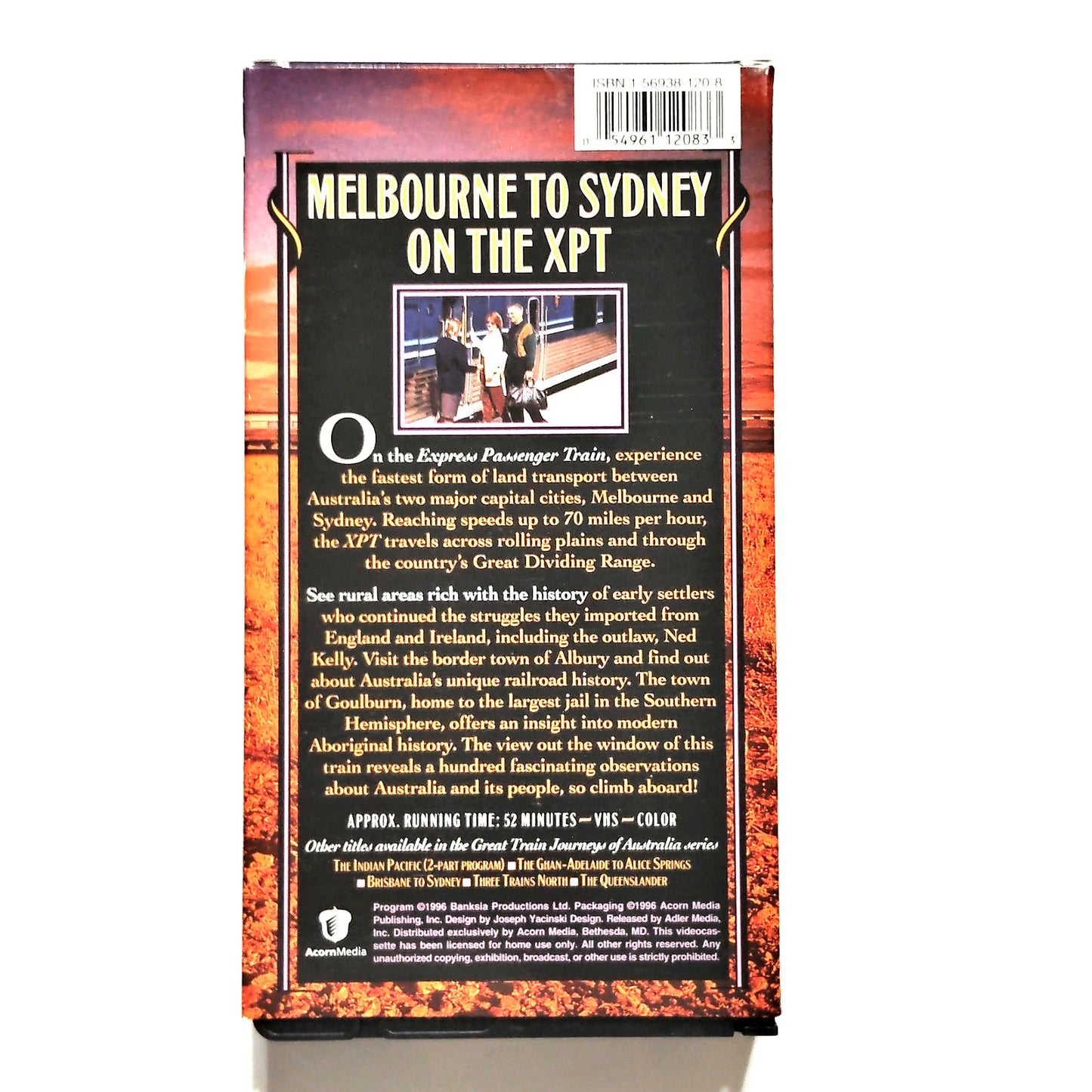 Great Train Journeys of Australia 5‑Tape VHS Boxed Set 1997 Travel Documentary