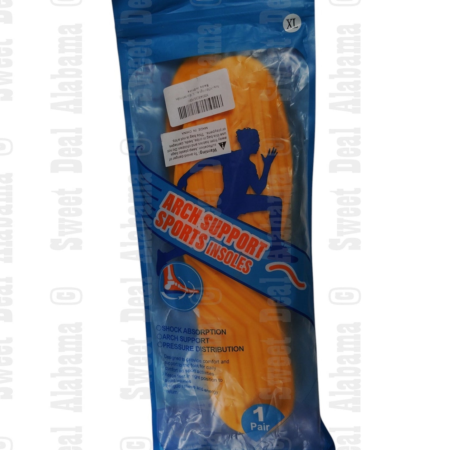 YCMM High Arch Support Insole Inserts w/ Ventilation Holes XL (M:10-12 /W:12-14)