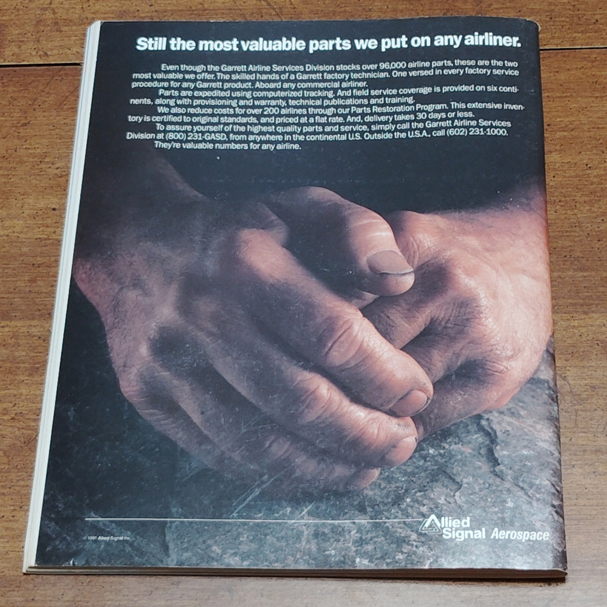Air Transport World Magazine November 1991 - Stolen Parts Cover - Aviation History