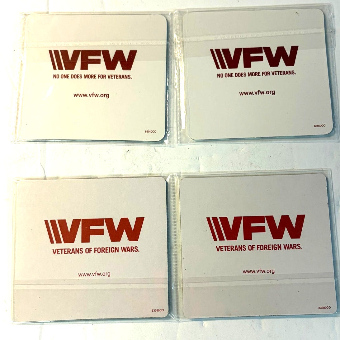 VFW 'Home of the Free Because of the Brave' Coasters (Set of 4)