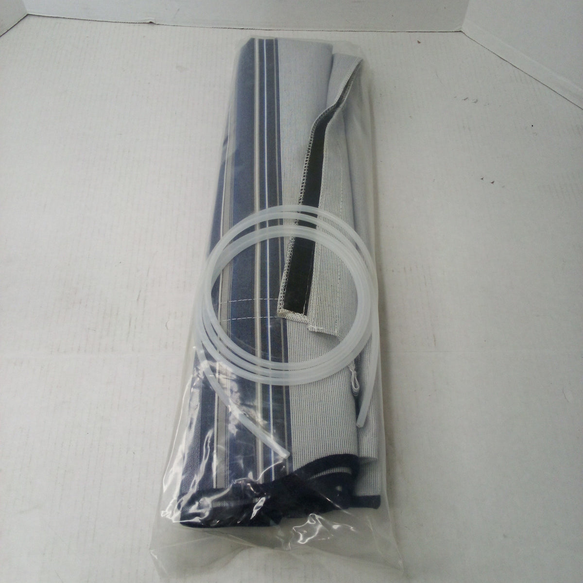 Awntech Dallas Retro 6 ft Fixed Window Awning Blue/White Stripe RR22-6NW