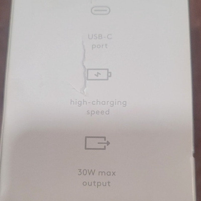Heyday USB-C 30W Wall Charger Single Port Soft Purple Fast Charge Adapter