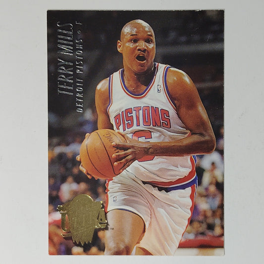 1994–95 Fleer Ultra Terry Mills #59 – Detroit Pistons – Forward – NBA Card EX/NM