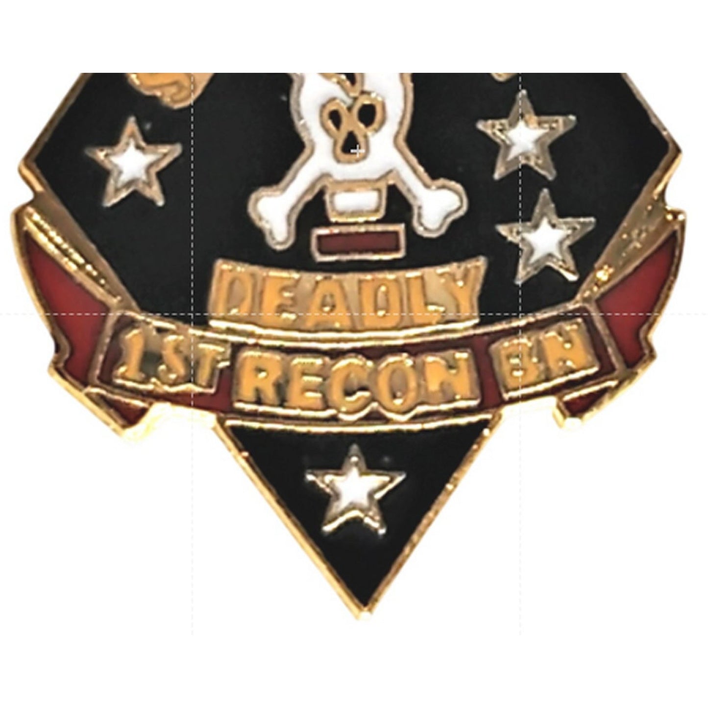 USMC 1st Recon Battalion Novelty Hat Lapel Pin 1‑1/8" × 3/4"