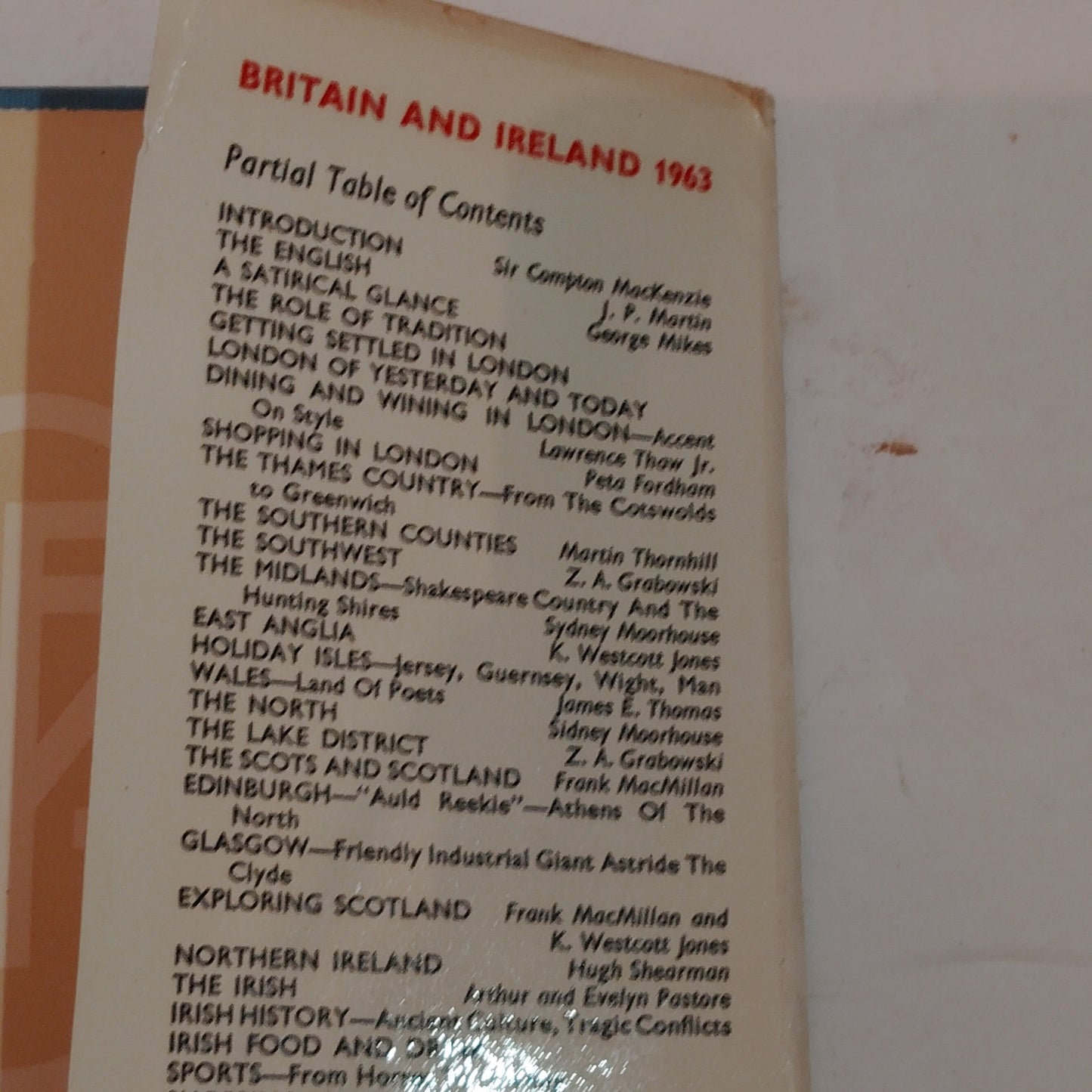 Fodor’s Modern Guides Britain and Ireland 1963 Hardcover with Dust Jacket