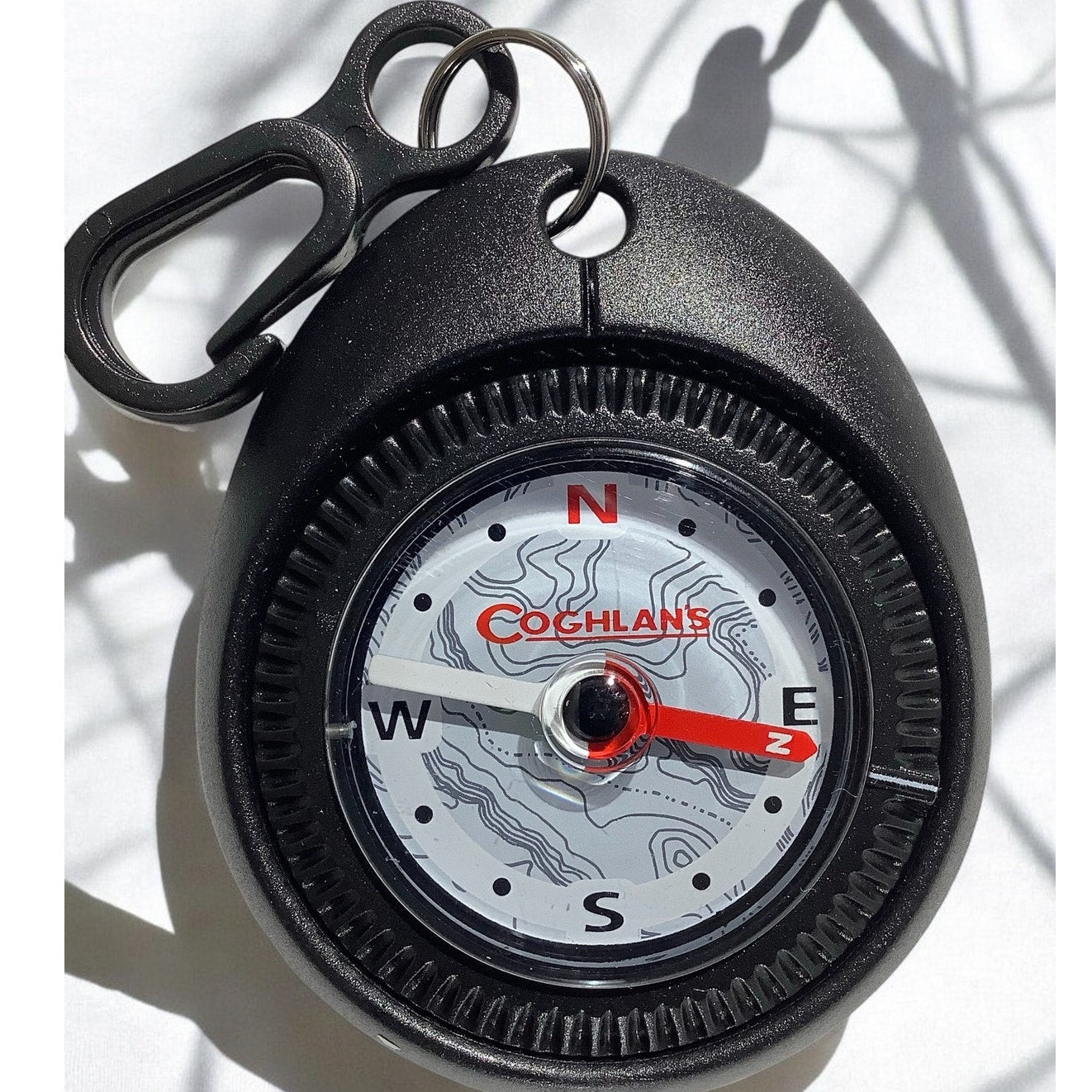 Coghlan's Hiking and Trail Compass with Fastening Clip, Black, 2" Diameter