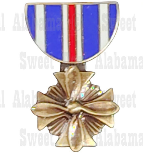 Flying Cross, Distinguished Mini Medal Hat, Lapel Collectors Pin 1-1/8 x 11/16