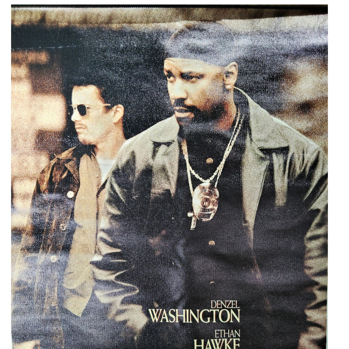 Training Day Movie Poster – Denzel Washington & Ethan Hawke Crime Drama Wall Art (12x18", Unframed)