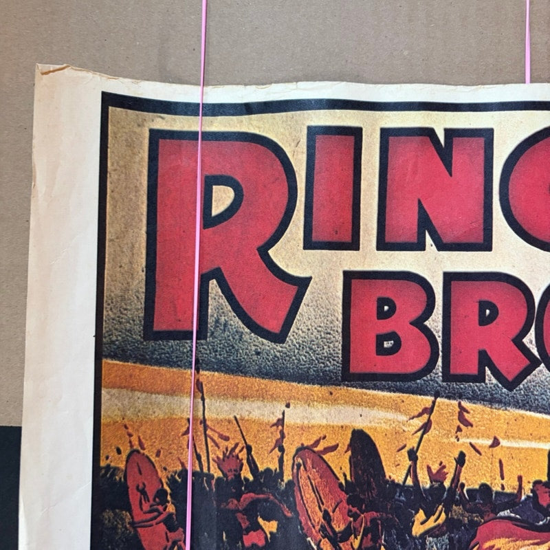Vintage 1938 Ringling Bros. Barnum & Bailey "Gargantua the Great" Circus Poster