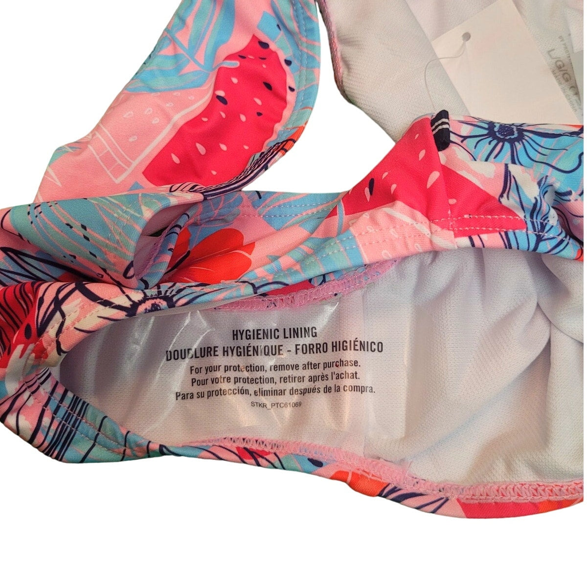 Nautica 2-PC Rashguard Swimsuit, Quick-dry , Beetroot Floral Fruit, L (12-14)