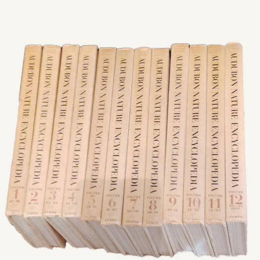 Audubon Nature Encyclopedia 12 Volume Set 1965 First Printing Vintage