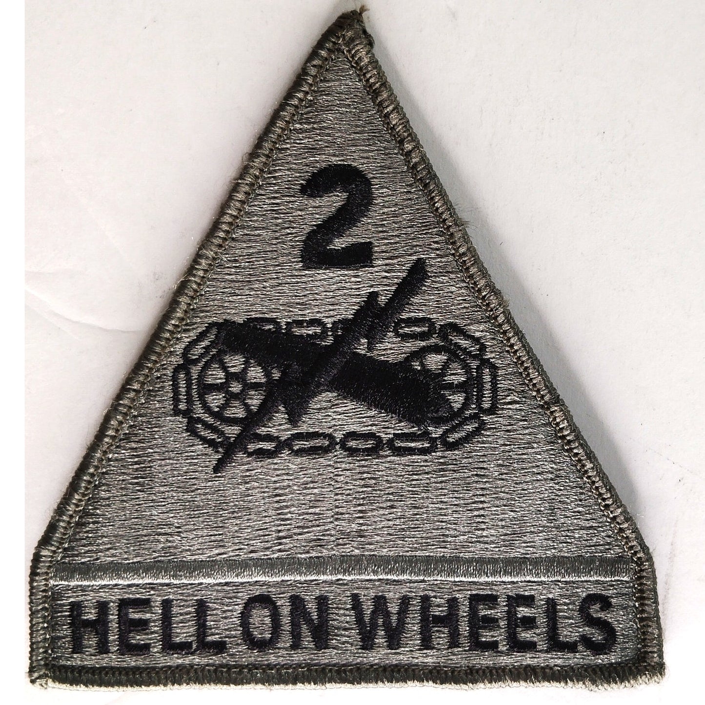 Army 2nd Armored Hell on Wheels ACU Embroidered Patch Subdued 3‑7/8 ×4 Hook Back