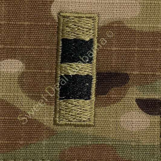 U.S. Army Chief Warrant Officer 2, OCP Rank Sew-On Insignia, Multi-Camo, 2" x 2"