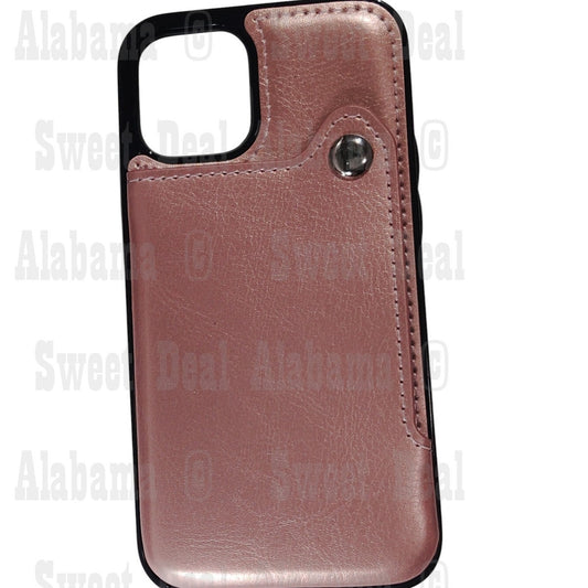 Onetop Cellphone/Credit Card Case For iPhone 12 Slim (5.4"), Rose
