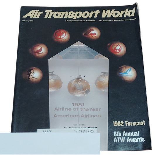 Air Transport World Magazine - January 1982 - Vintage Aviation Journal