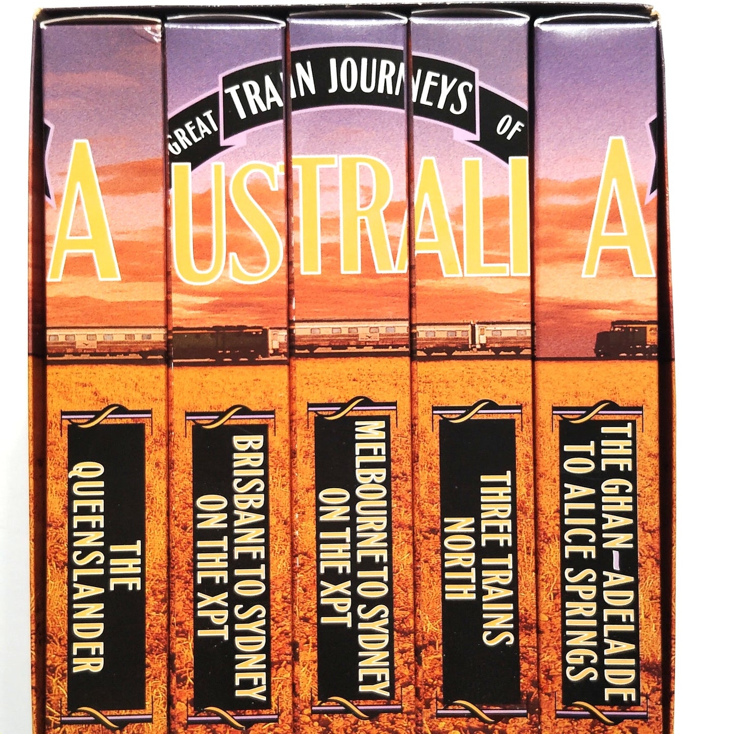 Great Train Journeys of Australia 5‑Tape VHS Boxed Set 1997 Travel Documentary