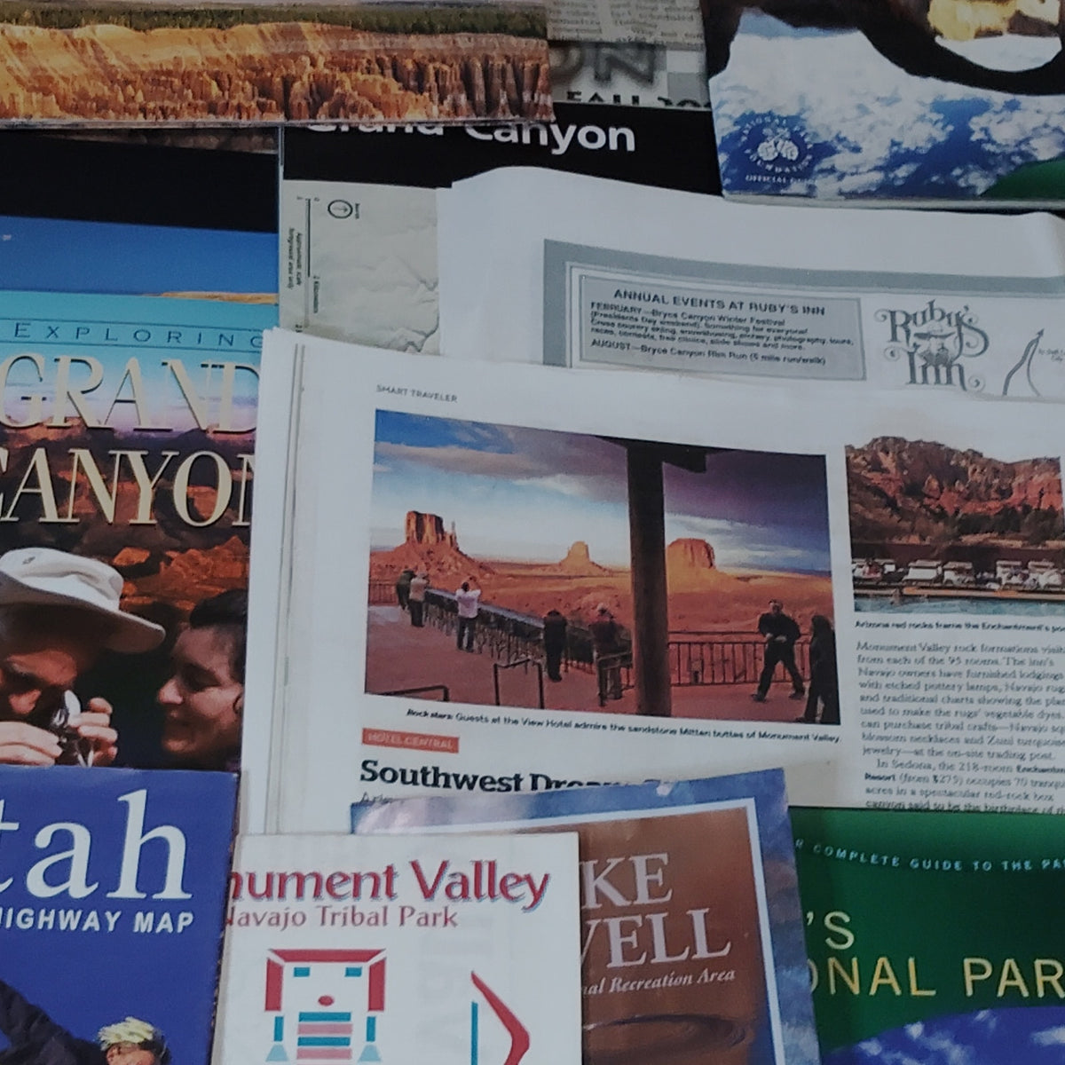 Vintage 2003 Arizona Nevada Utah Travel Ephemera Collection - Maps & Brochures
