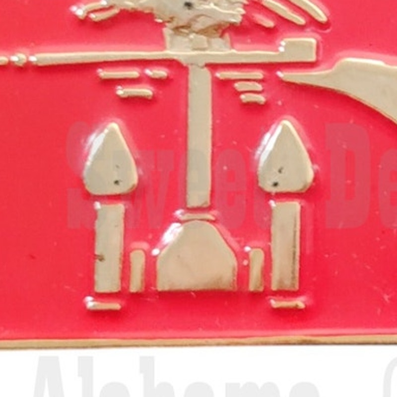 Naval Amphibious (During WWII) Collector's Hat, Lapel, Brooch Pin 1"W x 1"H
