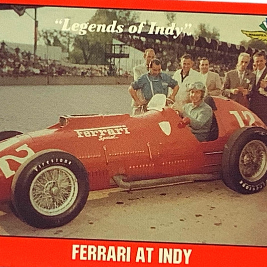 1952 Indy 500 Alberto Ascari's V-12 Ferrari, 1992 Legends of Indy, Card 60, NM+