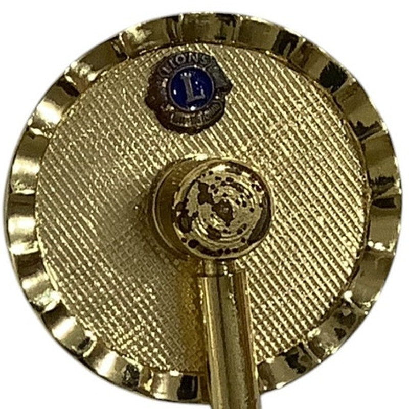 Vintage Lions Club International Ladies Tabletop Purse Holder w/ Vinyl Pouch