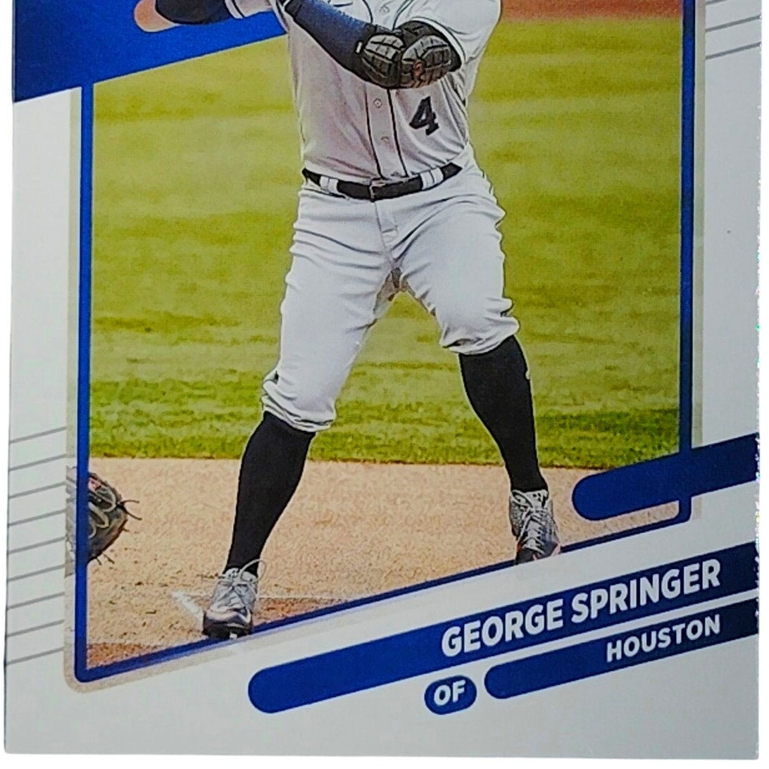 2021 Donruss George Springer #159 Houston Astros Outfielder Batting - VG/EX