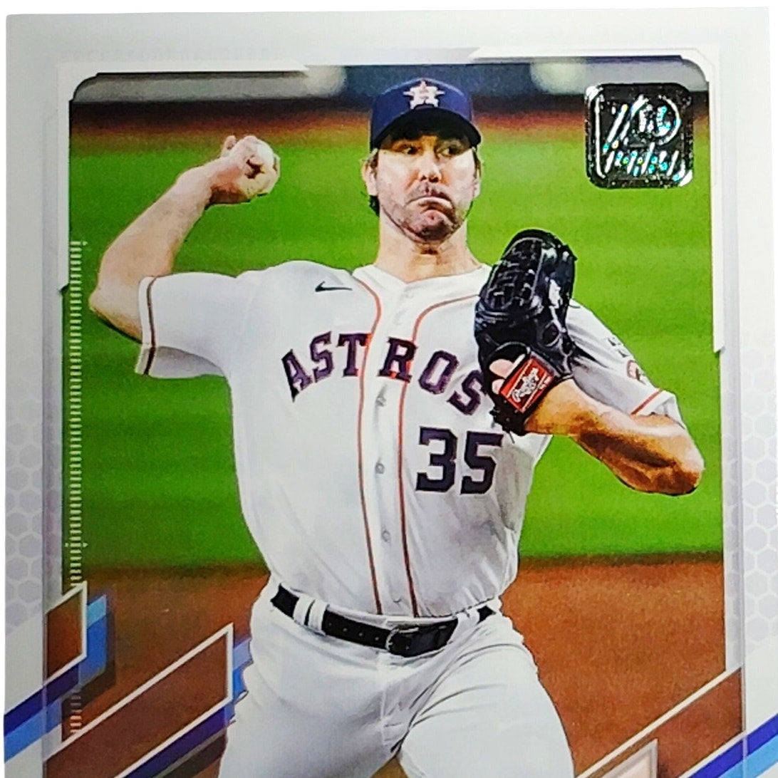 2021 Topps Series 1 Justin Verlander Houston Astros Pitcher Card #112 VG/EX