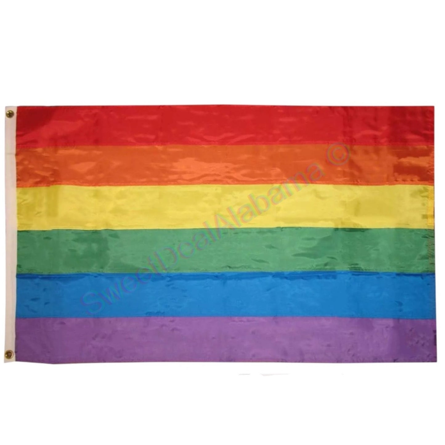 LGBTQ+ Rainbow Pride 3 Ft. x 5 Ft. 100% Poly Flag, Gays, Lesbians, Transgender