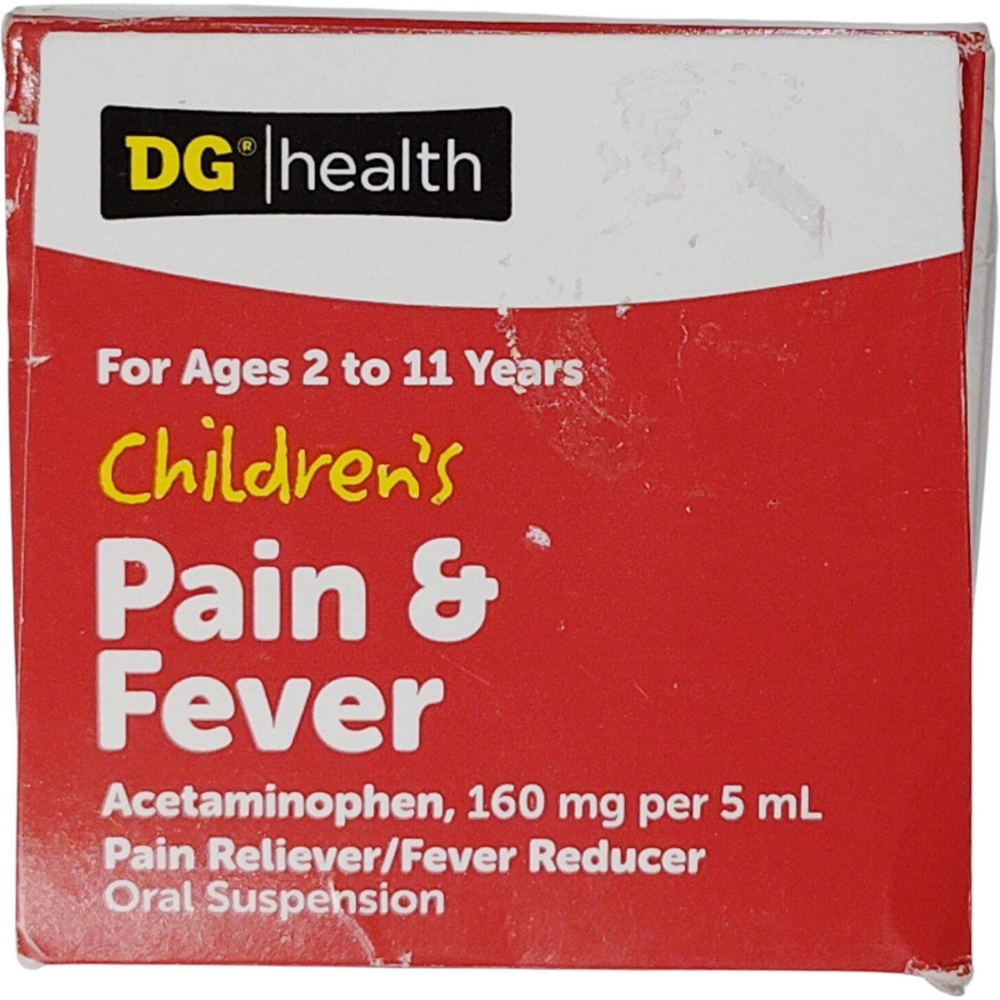 DG Health Children’s Pain Relief – Cherry Liquid – 8 fl oz – Exp. 03/2026