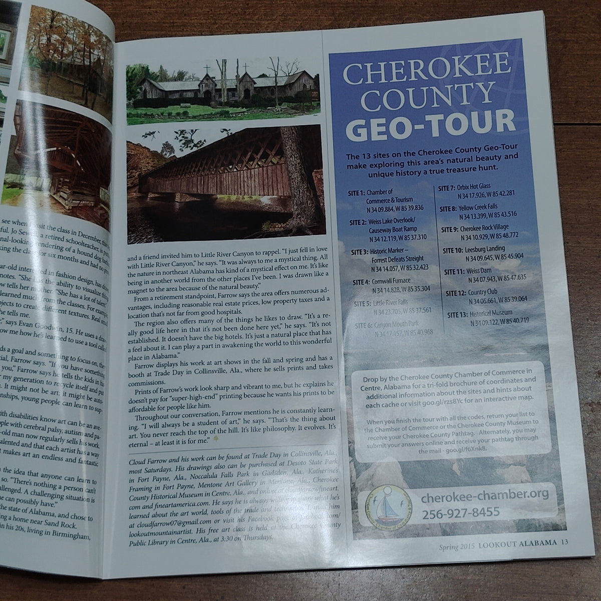 Lookout Alabama Magazine Spring 2015 - Noccalula Falls Park Scenic Cover