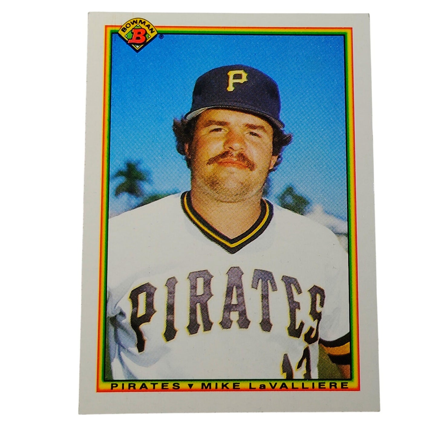 1990 Bowman Mike LaValliere #172 Pittsburgh Pirates Catcher MLB Baseball Card NM