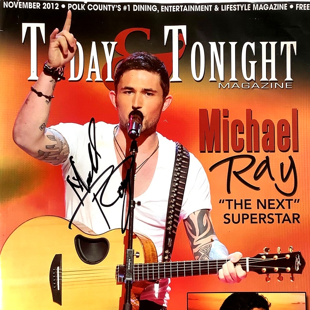 Today & Tonight Autographed Magazine by Michael Ray and Sara Michaels, Nov 2012