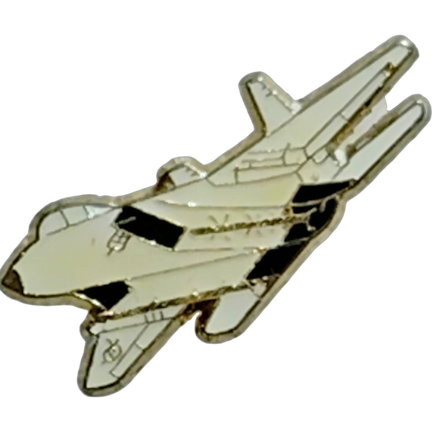 F-15E Strike Eagle Aircraft Hat, Lapel, Brooch Pin 1-1/4" x 1/2", Rubber Backing